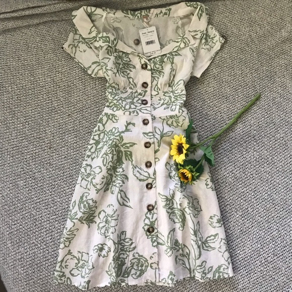 NWT Free People Neutral A Thing Called Love Dress - Picture 2 of 8